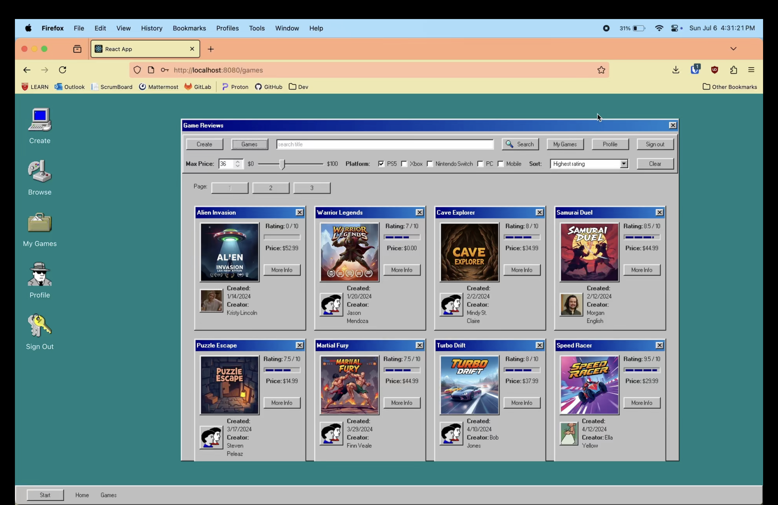 game review site